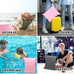 Set van 2 Waterdichte Waszakken voor Reizen, 48 x 38 cm, Herbruikbare Zak met Rits en Handvat, Ideaal voor Zwemmen, Sport en Organisatie van Vuile Kleding — thumbnail 5