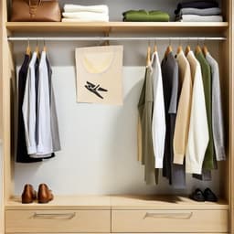Opbergzak Wasknijpers - Wasknijperhouder Organizer - Wasknijpers Opbergen - Met Ophanghaken - 357 x 261 cm - Beige — thumbnail 5