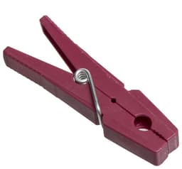 50x Stuks wasknijpers rood, groen en grijs 7,5 cm in pot van kunststof - Was ophangen - Was knijpers — thumbnail 4