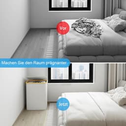Adel Dream Wasmand met deksel - 3 vakken - ingeklapte wasmand - 160 liter - lichtgrijs - ruime capaciteit wasmand 3 vakken — thumbnail 2