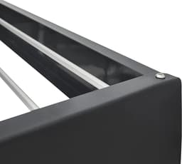 Aan de muur gemonteerd droogrek, 120 cm intrekbaar droogrek, opvouwbare waslijn wasdroger binnen en buiten, compact, effen ontwerp, capaciteit 30 kg, antraciet — thumbnail 5