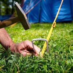 Grondankers Staal - Tentharingen Camping - Tuin en Tent - Verzinkt Robuust Materiaal - 100x25x4 mm - Zilver — thumbnail 2