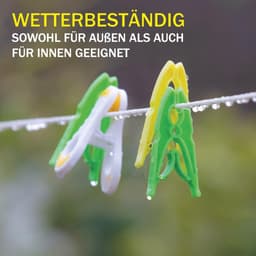 Uittrekbare Waslijn - 20 Meter, Roestvrij en Weerbestendig, Perfect voor Droogmolen en Tuin — thumbnail 2