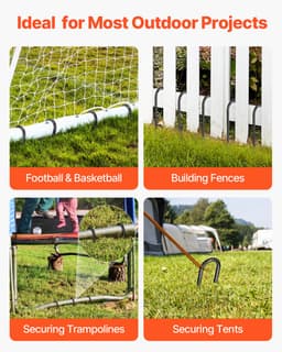 VEVOR 16-pack J-type Grondankers Grondnagels Tentharingen 304,8mm — thumbnail 3