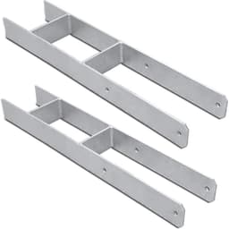 H-vormige Paalanker voor Beton Plaatsing - Stevige Verankering Houten Constructies — thumbnail 1