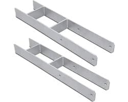 H-vormige Paalanker voor Beton Plaatsing - Stevige Verankering Houten Constructies