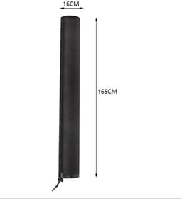 Droogmolenhoes - 2 stuks - Beschermhoes - Parapluhoes voor buiten - Oxford - Droogmolen Hoes Universeel - Geschikt voor Tuin, Binnenplaats, Buiten en op de Camping - 165x16x16 cm - Zwart — thumbnail 5