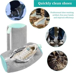 2 stuks waszakken voor schoenen, herbruikbaar, met ritssluiting, bescherming voor schoenen en kleding — thumbnail 4