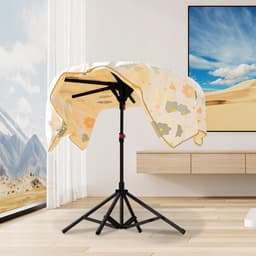 Wasrek - Uitschuifbaar Wasrek - 6 Armen - Zwart - Carbonstaal Verstelbaar 120-170cm - Inklapbaar met 20 Windhaken — thumbnail 5