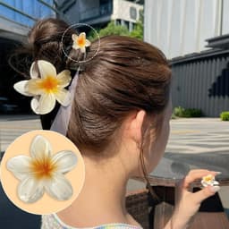 Inovra Plus - Bloemenhaarclips 12 stuks, antislip bloemenhaarklemmen voor dames - ideaal voor reizen, vakantie en feestjes - bloemklauwen, Hawaiiaans, klein — thumbnail 2