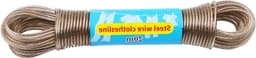 Wassen Lijn Touw 20 m Sterke Stalen Core Wasserij Kleding Lijnen Coating Roestbestendig en Weerbestendig String Lijn voor Outdoor Tuin Airer — thumbnail 1