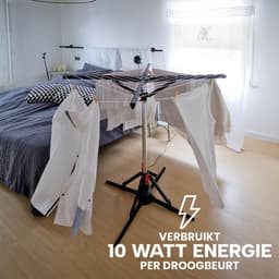 Nexxt Elektrische Droogmolen – 17M – Energiezuinig (10W) – Inklapbaar – Automatisch Draaiend — thumbnail 3
