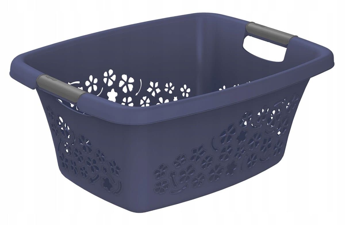 Wasmand 25L met bloemenprint - Markless — afbeelding 1