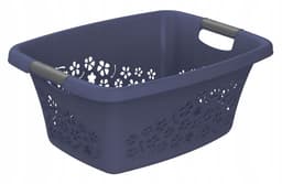 Wasmand 25L met bloemenprint - Markless — thumbnail 1