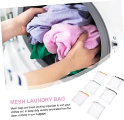 EGoods - Set van 6 opvouwbare kleine waszakken voor fijne was - herbruikbare mini-waszakken voor wasmachine - reisnet voor kledinginpakken — thumbnail 5