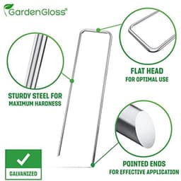 Stevige Antiroest Grondankers voor Tuin en Camping - 250 Stuks - 150 mm Lang — thumbnail 2