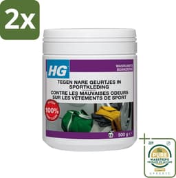 HG Wasmiddel Toevoeging Tegen Nare Geuren In Sportkleding 500 gr - Voordeelverpakking - 2 stuks - Nare geurtjes - Sportkleding geur — thumbnail 1