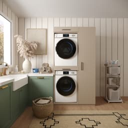 Wasophoogte® Wasmachine Kast New York - Wasmachine verhoger - Wasmachine ombouw - 700(D)*1115(B)*2110(H) mm - Taupe — thumbnail 4