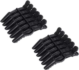 12 zwarte multifunctionele haarclips voor styling en knippen — thumbnail 1
