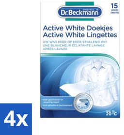 Dr. Beckmann Active White Sheets 15 stuks per verpakking - Voordeelverpakking - 4 stuks — thumbnail 1