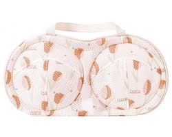 Premie BH Waszakken - 2 stuks BH Wasnetje Voor Wasgoed - Anti-Vervorming - Waszakje Lingerie - Met Rits - voor Wasmachine - Tulppatroon — afbeelding 1