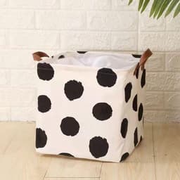Opvouwbare opbergmand - Wasmand - Multifunctionele canvas opbergmand - 1 stuk - Ideaal voor thuisgebruik — thumbnail 2