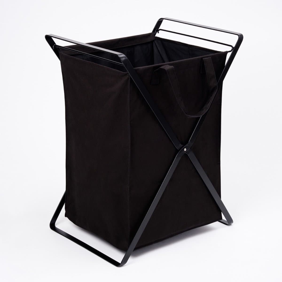 Yamazaki Wasmand met Uitneembare Waszak - Tower - Zwart — afbeelding 1