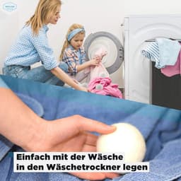 Droogballen voor Sneller Drogen - 100% Schapenwollen Ballen voor de Droogtrommel — thumbnail 4