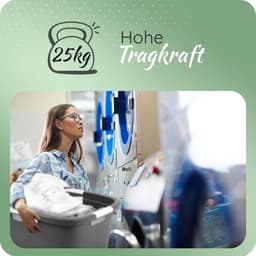 Novaliv wastobbe met 4 handgrepen 40L antraciet, wasboxset wasemmer wascontainer voor badkamerwas vuile was, wastobbes wasmand opbergruimte wasmand wasmand verzamelbox — thumbnail 5