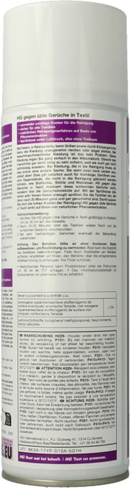 HG tegen nare geurtjes in textiel 400ml — thumbnail 3