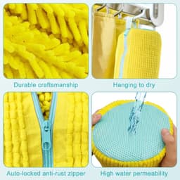 Ibenzoa® Duurzame Schoenzakken Set voor Wasmachine en Droger, 2 Stuks, 37 x 19 cm — thumbnail 5