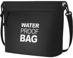 Tas, lichte Dry Bag waterdichte zak voor outdoor, camping, wandelen, strand, kajakken, zwemmen, zwart, Large