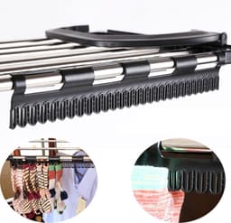 RVS Balkonwasdroger - Opvouwbaar Hangend Droogrek - Radiatordroger - Hangende Kleerhanger - Rails Voor Droogrek — thumbnail 3