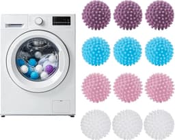 Droogballen, wasballen voor wasdroger, herbruikbare wasbal, wasbal, drogerballen voor wasmachine, droger ballen, wasballen voor donsjacks, 12 stuks — thumbnail 1