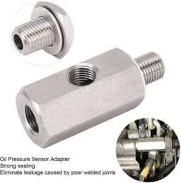 M10x1.0 roestvrij staal oliedruksensor - universele adapter - lekvrij ontwerp - zilver - anti-roest - eenvoudig te bevestigen - geschikt... — thumbnail 3