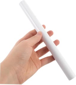 2-Set decoratie deksel deksel decoratie sanitair dekplaten afdekkingen van verwarmingsbuizen verchroomde pijpmof Afdekplaat voor toiletpijp pvc wit — thumbnail 2