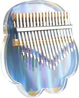 1set Sleutels Acryl Kalimba Draagbaar Vinger Piano Instrument Met Opbergdoos Geschikt Voor Beginners Muziekontspanning Decoratie Leuke Uiterlijk Handige Handleiding — thumbnail 1