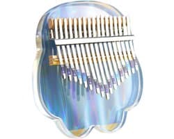 1set Sleutels Acryl Kalimba Draagbaar Vinger Piano Instrument Met Opbergdoos Geschikt Voor Beginners Muziekontspanning Decoratie Leuke Uiterlijk Handige Handleiding