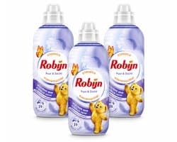 3 x Robijn – Wasverzachter – Puur & Zacht – 780 ml - Voordeelverpakking - 3 stuks