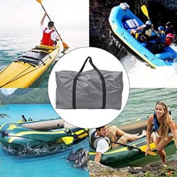 Zo groot opvouwbare opbergtas Draagtas, multifunctionele Duffeltas voor kajak/boot/kanoën zee/vissen/raften/zwemmen/camping (grijs) — thumbnail 4