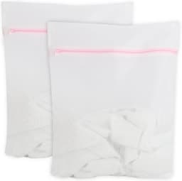 Set van 2 wasnetten voor wasmachine - Wit - 50 x 60 cm - Premium Bescherming met Verborgen Ritssluiting - Voor Fijne Was — thumbnail 1