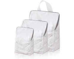 Wasnet voor Wasmachine - Wit - 20 x 30 cm - Polyester - Voor Gevoelige Kledingstukken