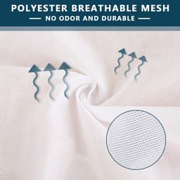 Set van 3 Herbruikbare Waszakken met Treksluiting - Dikke Mesh Waszakken voor Kleding en Organisatie, Ideaal voor Wassen en Opbergen — thumbnail 4