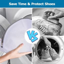 Schoenenzakken Set - Wasnetten - Schoenen Wassen - Ritssluiting Bescherming - Set van 2 - Wit — thumbnail 4