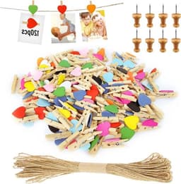 Mini-houten klemmen Allecto Plus 120 stuks voor fotowand — thumbnail 2