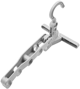 Dailygoods- Opvouwbaar Droogrek - 2 Stuks - Kledinghangers - Ruimtebesparend - Draagbaar - Hoogwaardig ABS - 5 Gaten - Kledinghanger — thumbnail 2