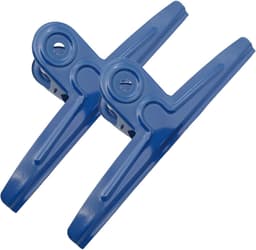 Jumbo Zakclips - Grote Klemmen - Zakken Afdichten - Roestvrij Staal - 30 cm Breed - Blauw — thumbnail 1
