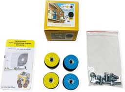 Trillingsdemper - Veer Demper - Airco Buitenunit - Ingewerkte Veren - 70-120kg - Zwart — thumbnail 5