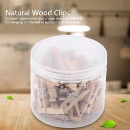 Houten Clips - Fotohouders - Foto's Ophangen - Natuurlijk Materiaal - 50 Stuks - Natuurlijk — thumbnail 2