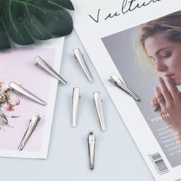 Haarspelden Krokodil - Klemmen Accessoires - Haar Styling - Antislip Tandontwerp - 45 mm - Zilver — thumbnail 4